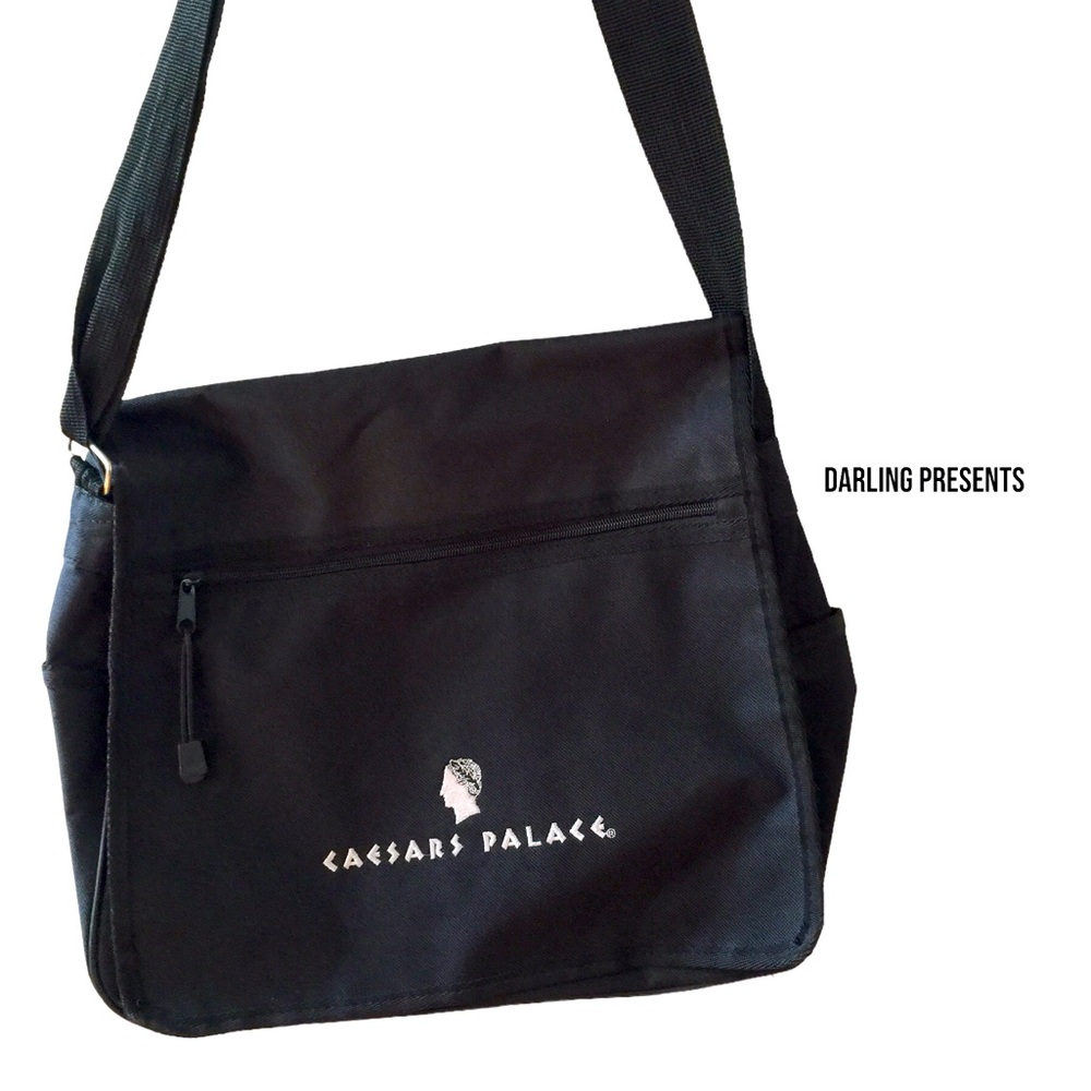 Caesar Palace Messenger Bag Unisex Color Black